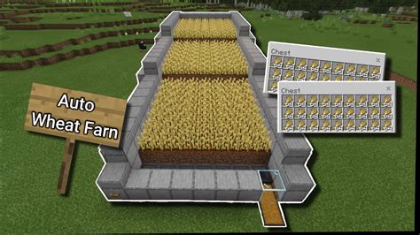 small automatic wheat farm minecraft